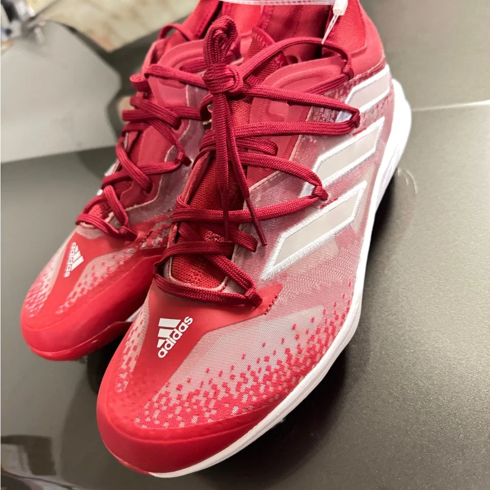 Adidas Dynamic Red Athletic Shoes